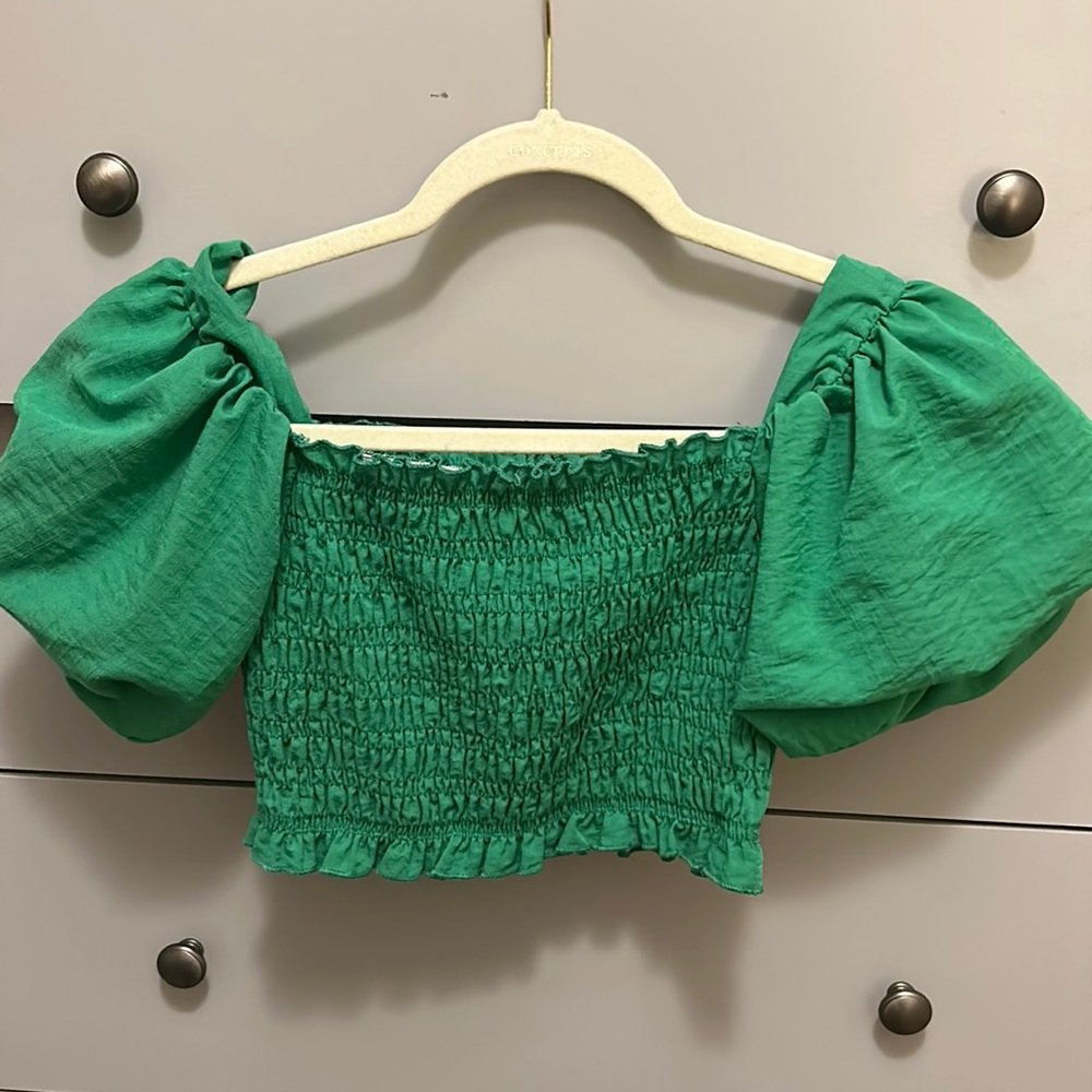 Green HYFVE crop top